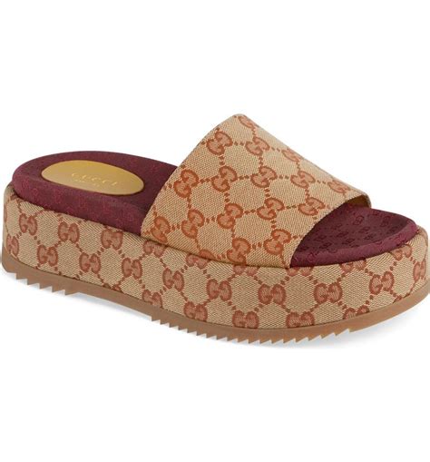 gucci ladies slide shoes|gucci slides nordstrom.